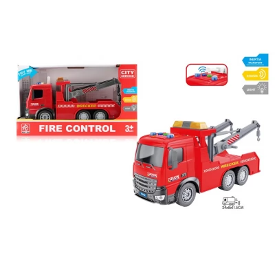 Masina cu inertie 1:18 "Fire Control" (lumina, sunet) RJ001C