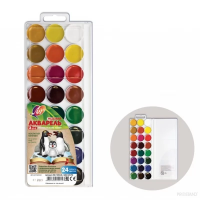 Acuarela ZOO ambalaj din plastic 24 cul f/p 29С 1692-08 Луч 