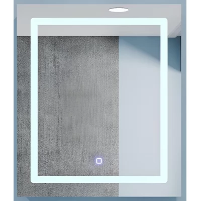 Dulap-oglindă pentru baie Bayro Optima LED touch 600x700 drept alb