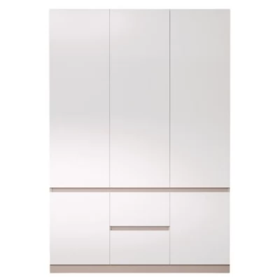 Dulap pentru haine Bayro Harmony 1500x2200x500 cu sertare gri piatra