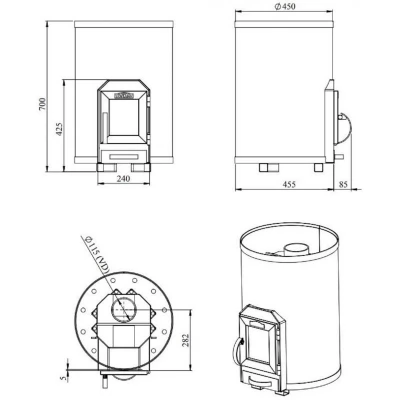 Soba pentru sauna STOVEMAN 13R-thumb-3