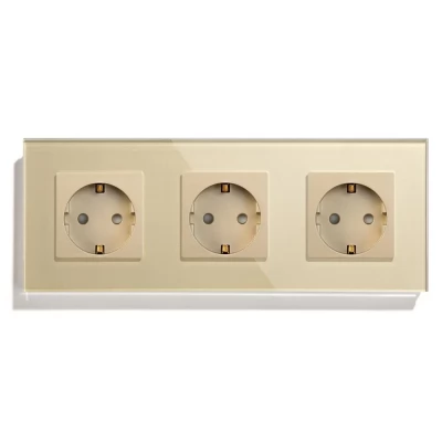 Priza GOLD, tripla /16A/86x228mm / Caligate