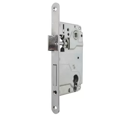 Broasca ingropata sub cilindru, cu zavor, inchizatoare metal, 132х76х14mm, backset 50mm