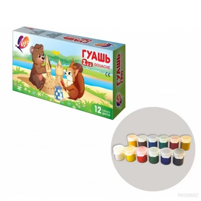 Guasi ZOO 12 cul 15ml 250gr bloc 20с 1356-08 Луч 