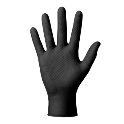 Manusi negre din nitril Gogrip de protectie (XXL)_50 buc