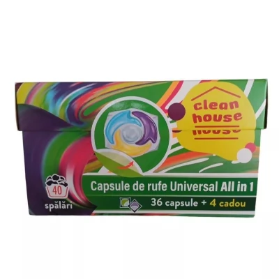 Capsule de spalat Clean House Universal, 4 in 1