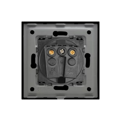 Priza NEGRU, SIMPLU, 16A/86x86mm / Caligate-thumb-3