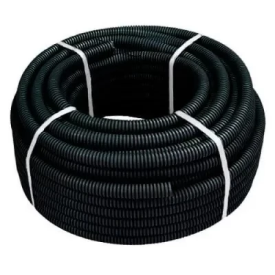Tub gofrat d25mm 350N 25m negru 1000kW