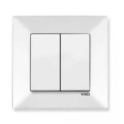  Meridian Intrerupator de trecere 2-cl alb