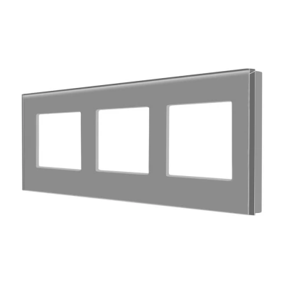 Ramă GRI triplă CALIGATE din sticlă 86x228mm / Caligate