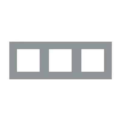 Ramă GRI triplă CALIGATE din sticlă 86x228mm / Caligate-thumb-2