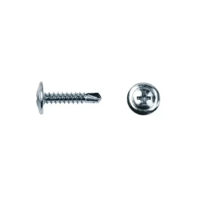 Surub cu cap plat si șaibă, autoforant 2mm, zincat 4,2x41_100 buc.