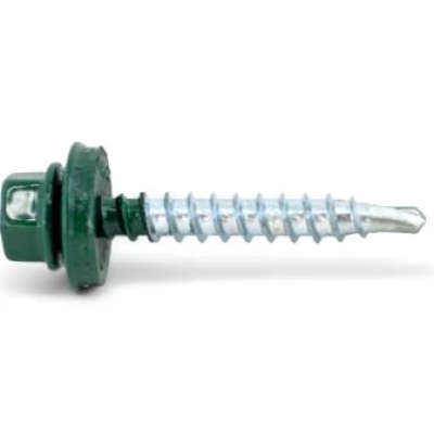 Surub autoforant p/u lemn RAL 6005, 4,8x55_20 buc.-thumb-2