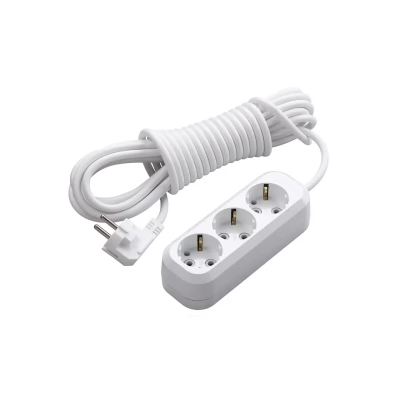 PRELUNGITOR 3 LOCURI CU PAMINTARE 16A 250V 7M makel (24/12buc.)