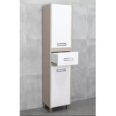 Dulap înalt pentru baie pe pardoseală Bayro Montana Pro 400x1900xuniversal gri piatra