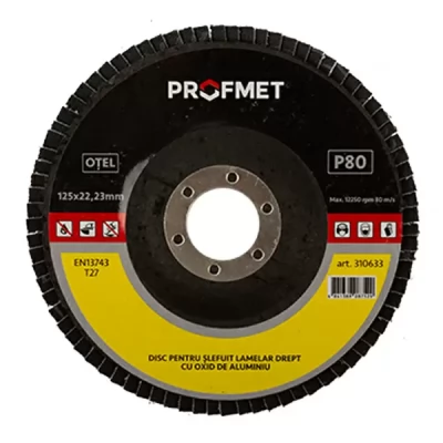 Disc p/u slefuit lamelar_125x22,23mm_P120