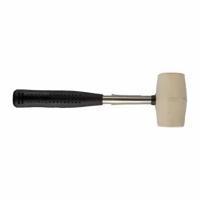 Ciocan din cauciuc alb 0.225 kg cu maner din metal -thumb-2