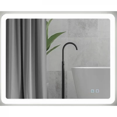 Oglindă pentru baie Bayro Gama ortogonală 800x800 LED touch cu dezaburire