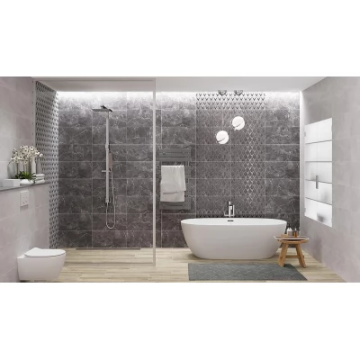 Faianta Cersanit Teneza Grey Glossy 294x600 gri L.-thumb-2