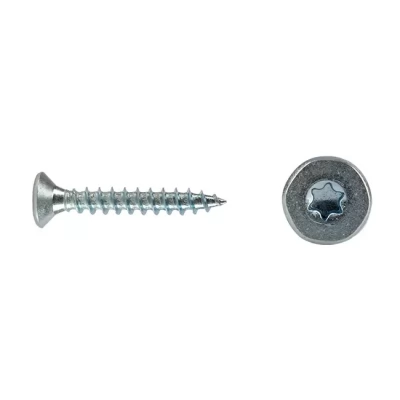 Surub 4,0x30 TX20 universal pentru lemn, zinc alb, 100buc.