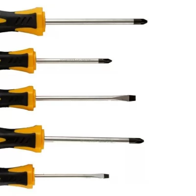 Set surubelnite 5 buc., maner galben cauciuc-thumb-2