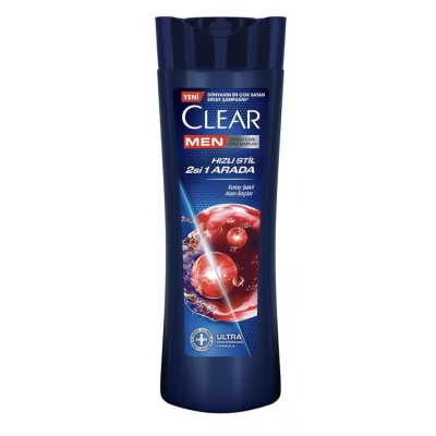 Sampon Clear 350ml 2in1 anti dandruff fast style men