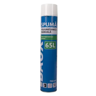 Spuma poliuretanica monocomponenta_500ml cu aplicare manuala BAUX