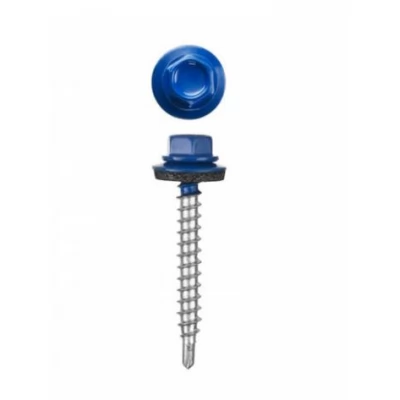 Surub autoforant p/u lemn RAL 5005, 4,8x35_20 buc.-thumb-2
