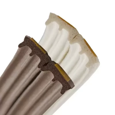 Banda de etansare autoadeziva pentru usi si ferestre, profil "E" 9x4mm, alb