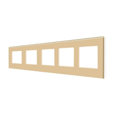 Ramă GOLD cvintupla CALIGATE din sticlă 86x370mm / Caligate