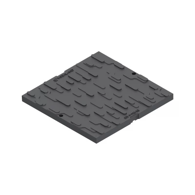 Capac din plastic (390X390XH43 mm) clasa de sarcini A15, pentru cămin din plastic BASE 400X400