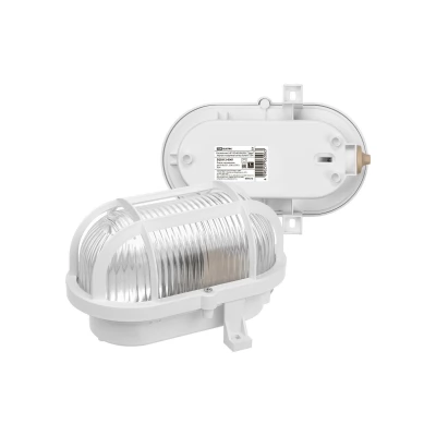 Corp il. alb oval cu gr. НПБ1202 100W IP54 TDM