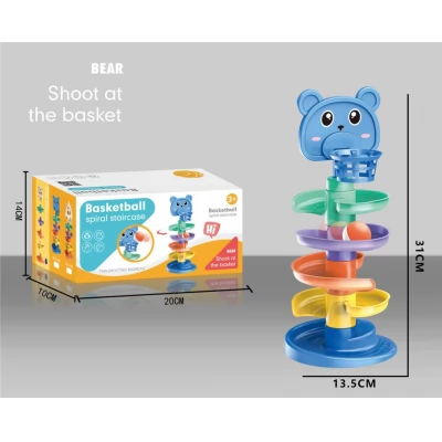 Tobogan turn multicolor cu o minge, LXL-400A