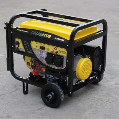 Generator CALIGATOR SL6500E (5.0/5.5KW, electric start cu baterie, 2 roti+miner)-thumb-4