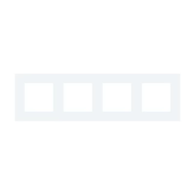 Ramă ALB cvadruplă din sticlă 86x299mm / Caligate-thumb-2