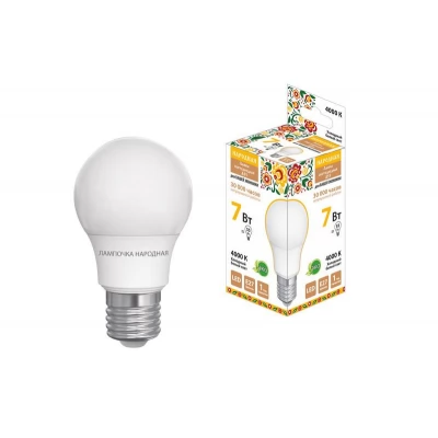 Bec A55-НЛ LED 7W 4000K E27 TDM