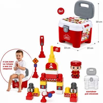Set constructor "Statie de pompieri", 66118-1