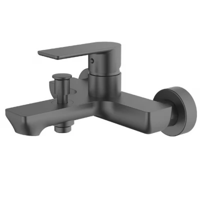 Baterie baie cu garnitura dus pe perete Mateco Breno 1133 gri inchis 