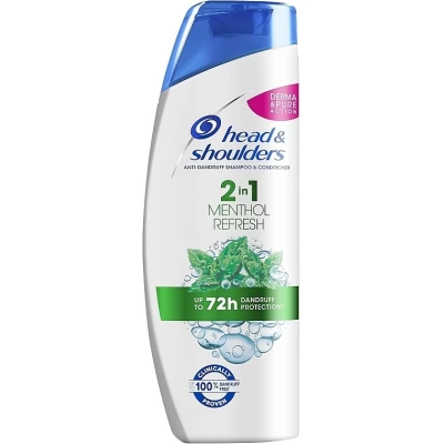 Sampon head&amp;shoulders 330ml 2in 1 reimprospatare cu mentol