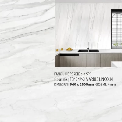 Panou de perete SPC Marble Lincoln 2800x960x4mm