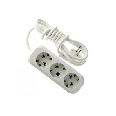 PRELUNGITOR 3 LOCURI CU PAMINTARE 16A 250V 5M makel (24/12buc.)