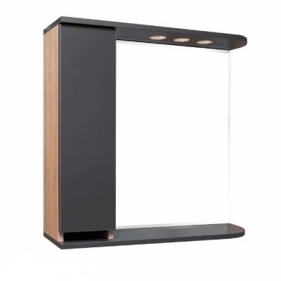 Oglinda Sonata antracit sonoma fara maner-600mm