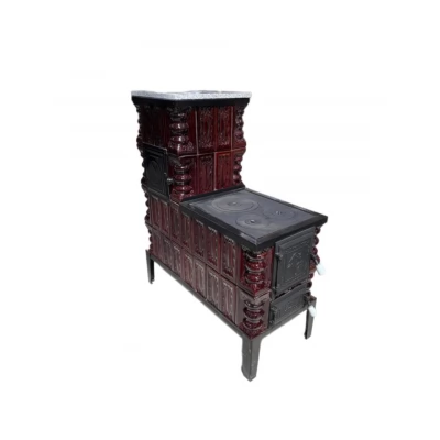 SOBA 4 Rinduri tip cizma cuptor sticla stinga usa sticla evacuare lateral maro-thumb-2