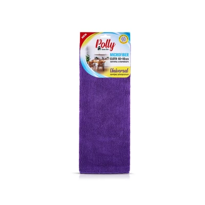 Polly microfiber cloth for glass 40x40cm purple