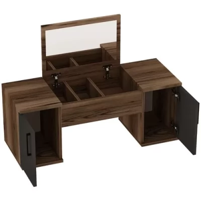 Masuta de toaleta Hanah Home Mercan Light Walnut Anthracite