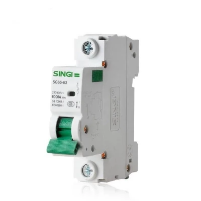 SG65-63 1P 20A 6kA C automat SINGI