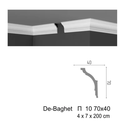 Plinta pentru tavan P 10 70x40