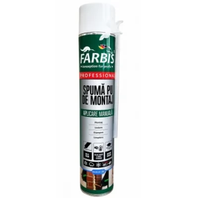 Spuma poliuret Farbis cu aplicator all season 750ml