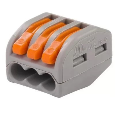 Conector fix. clipsa demontabila 3poli, 0,08-4,0m