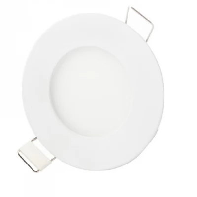 Panel LED R-90 3W 6400K rotund incastrabil Evrosvet